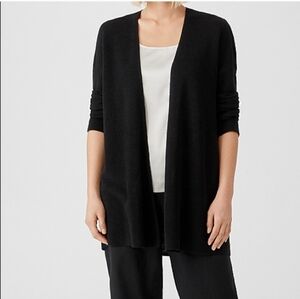 Eileen Fisher Organic Linen And Cotton Blend Cardigan